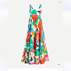J. Crew Tiered maxi dress in Ratti jardin floral print